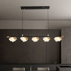 47 Inch Leaf Linear Chandelier - Flora