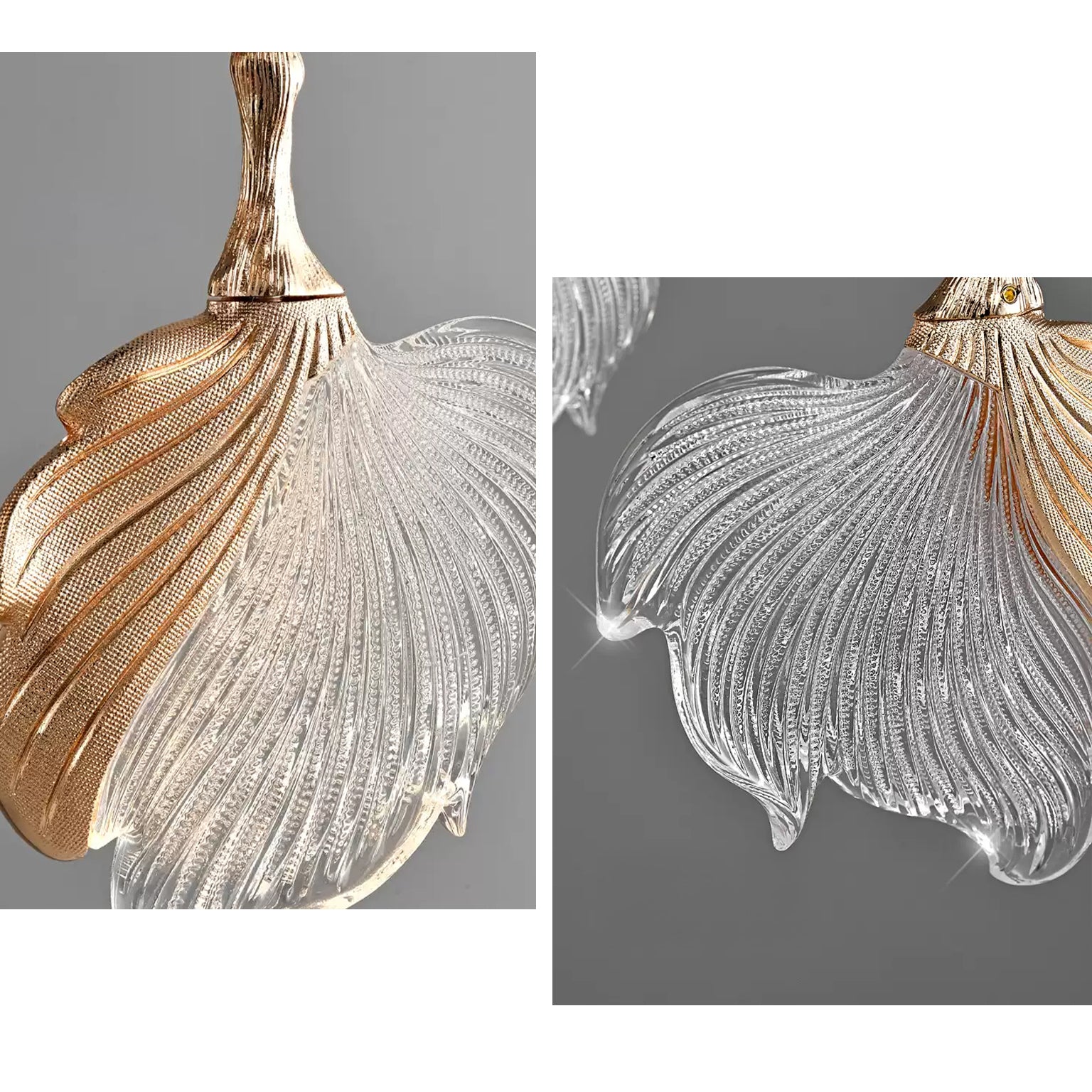 Leaf Acrylic Pendant Light- Flora