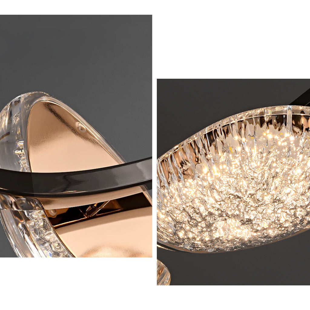 36 Inch irregular Linear Chandelier - Asteria