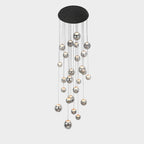 31 Inch Twenty-five Globe Glass Pendant Chandelier- Nova