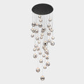 39 Inch Forty-One Globe Glass Pendant Chandelier- Nova