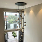 31 Inch Twenty-five Globe Glass Pendant Chandelier- Nova
