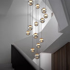 24 Inch Thirteen Globe Glass Pendant Chandelier- Nova