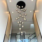 31 Inch Twenty-five Globe Glass Pendant Chandelier- Nova