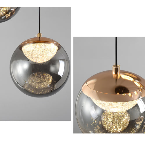 20 Inch Nine Globe Glass Pendant Chandelier- Nova