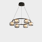 24 Inch Glass Round Chandelier - Celeste