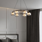 24 Inch Glass Round Chandelier - Celeste