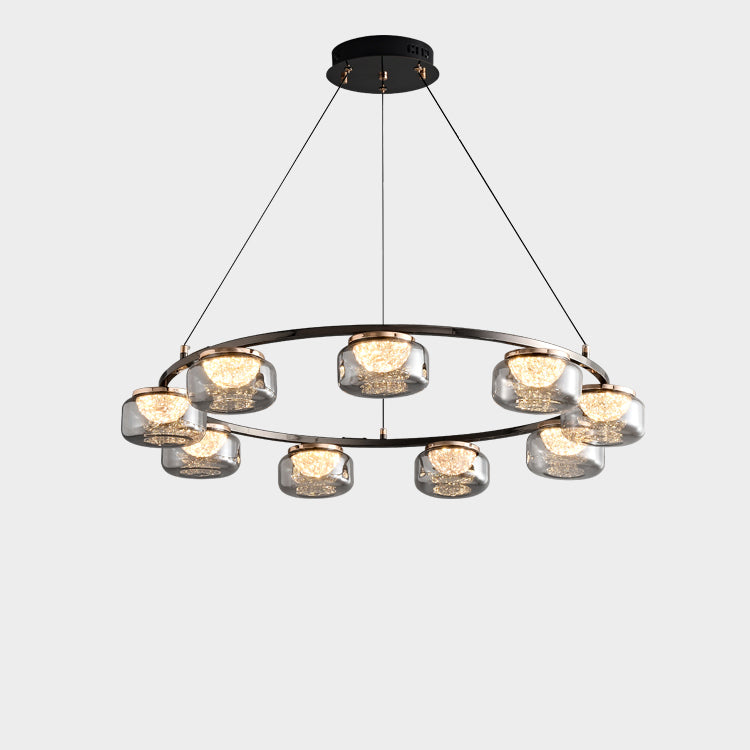 31 Inch Glass Round Chandelier - Celeste