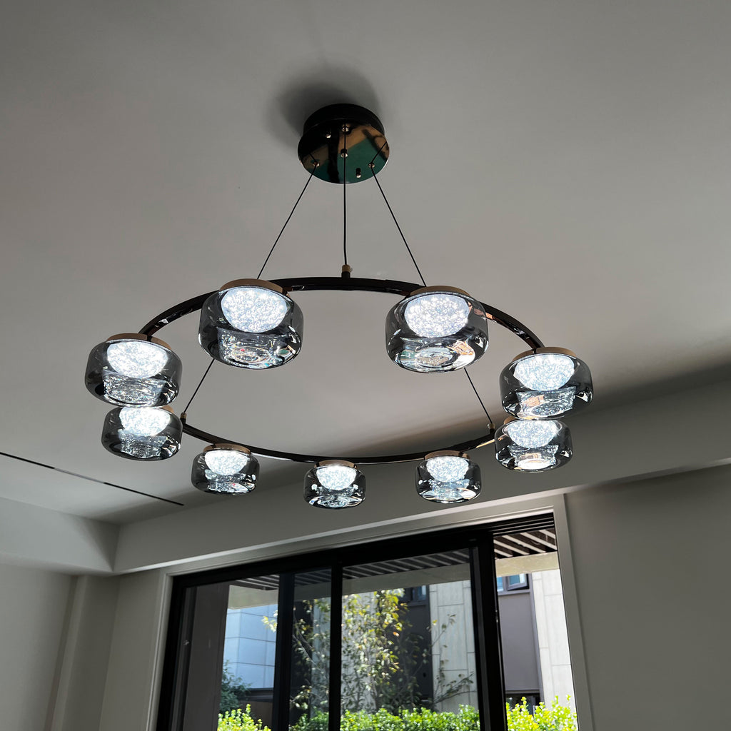 31 Inch Glass Round Chandelier - Celeste
