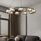 31 Inch Glass Round Chandelier - Celeste