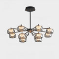 36 Inch Glass Arm Chandelier - Celeste