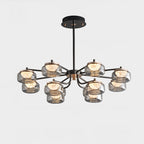 36 Inch Glass Arm Chandelier - Celeste