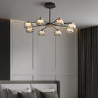 31 Inch Glass Arm Chandelier - Celeste