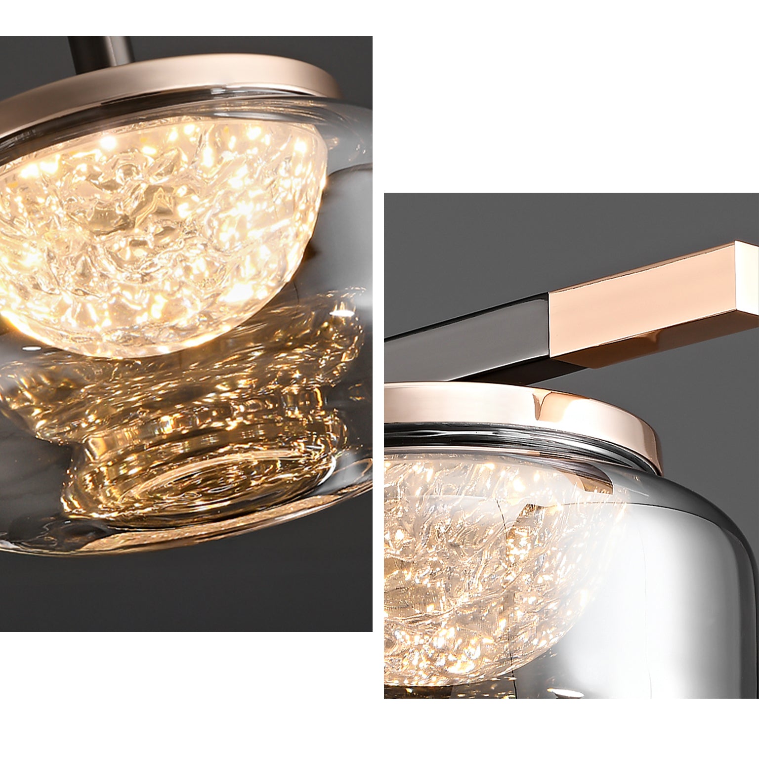 63 Inch Glass Linear Chandelier - Celeste