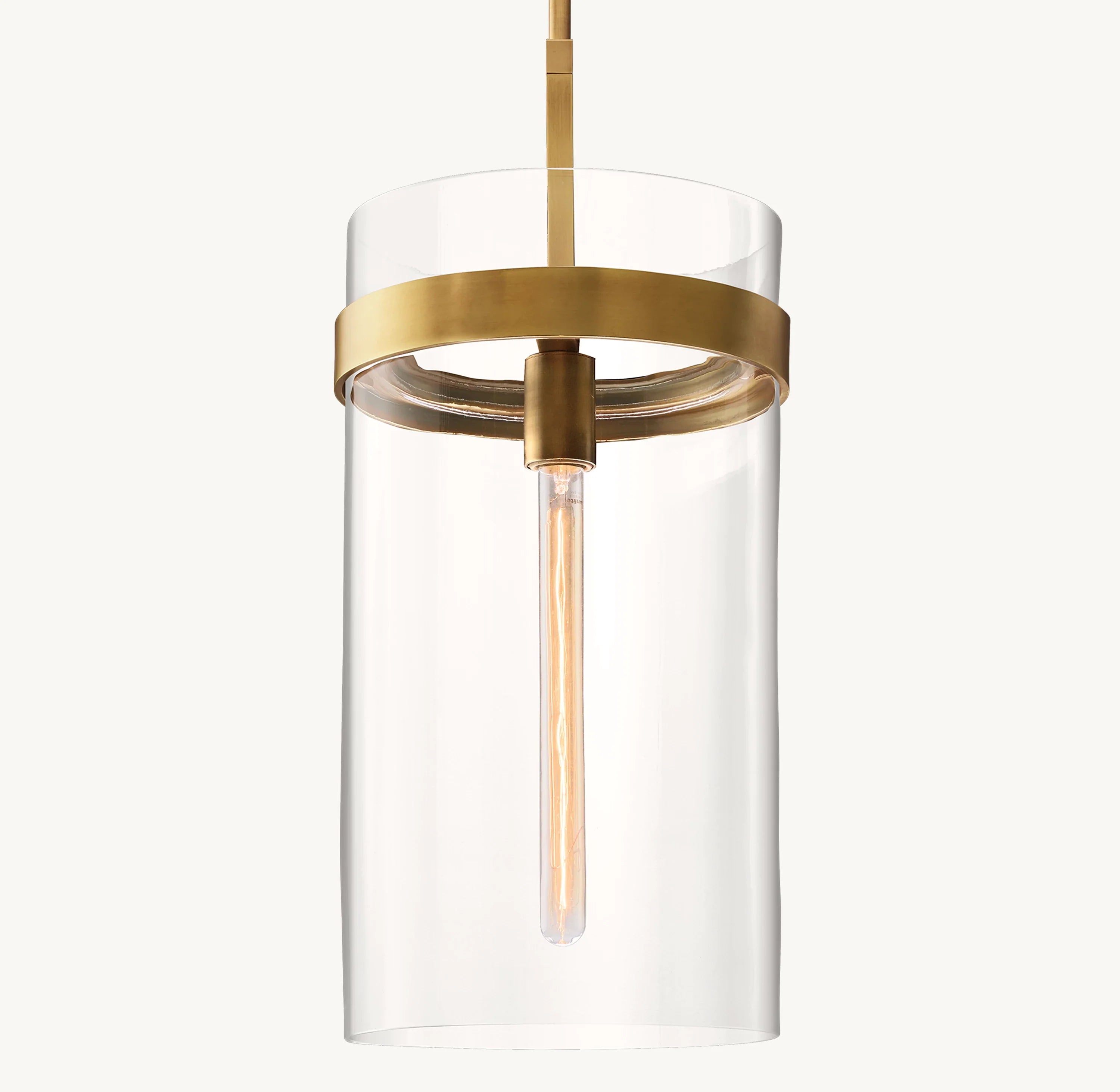 10 Inch Cylindrical Glass Pendant Light - Ravelle