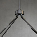 62 Inch Forged Iron Rectangular LED Chandelier - Peralta