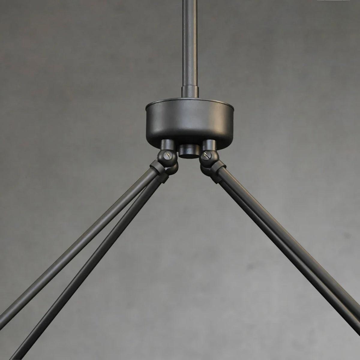62 Inch Forged Iron Rectangular LED Chandelier - Peralta