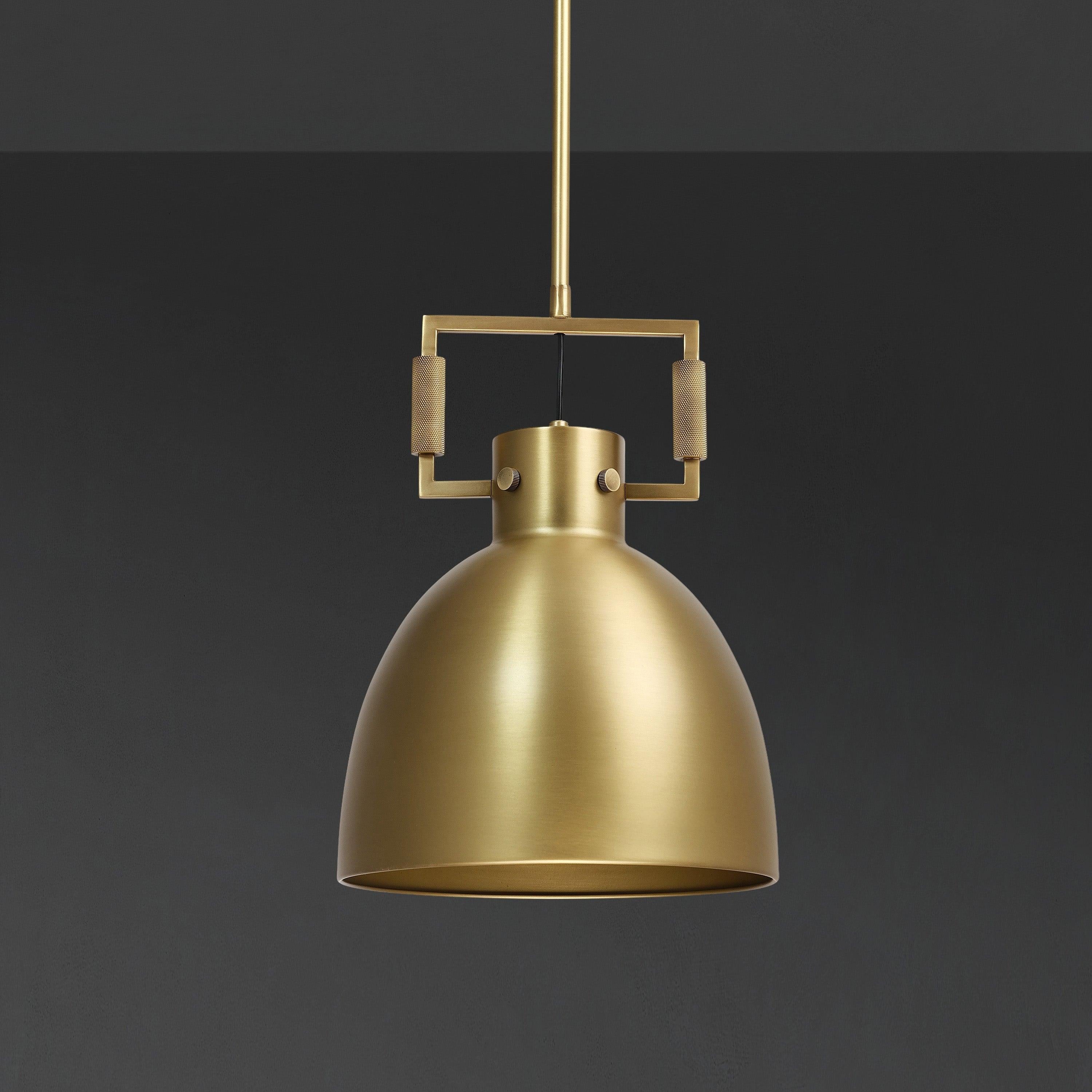 10 Inch Metal Dome Pendant Light - Machinist