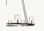 36 Inch Hurricane Candle Ring Chandelier - Pauillac