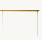 54 Inch Cylindrical Glass Candle Linear Chandelier - Ravelle
