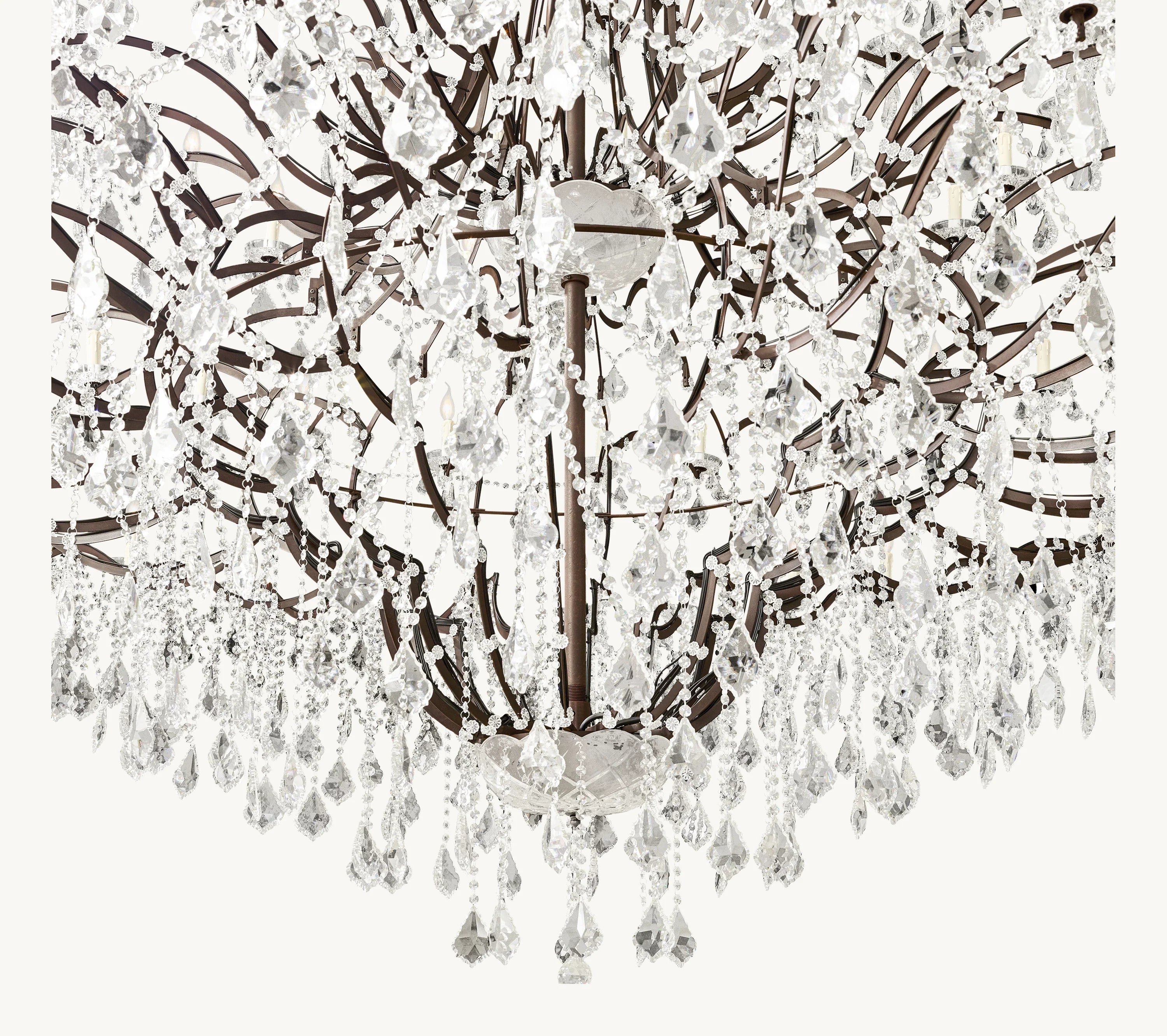 101 Inch Candelabra Crystal Chandelier - Rococo