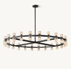 48 Inch Hexagonal Crystal Round Chandelier – Arcachon