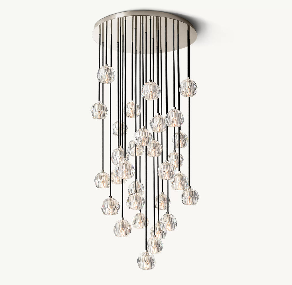30 Inch Crystal Cluster Chandelier – Boule