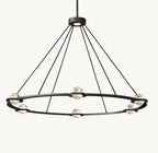 48 Inch Globe Crystal Ring Chandelier - Eclatant