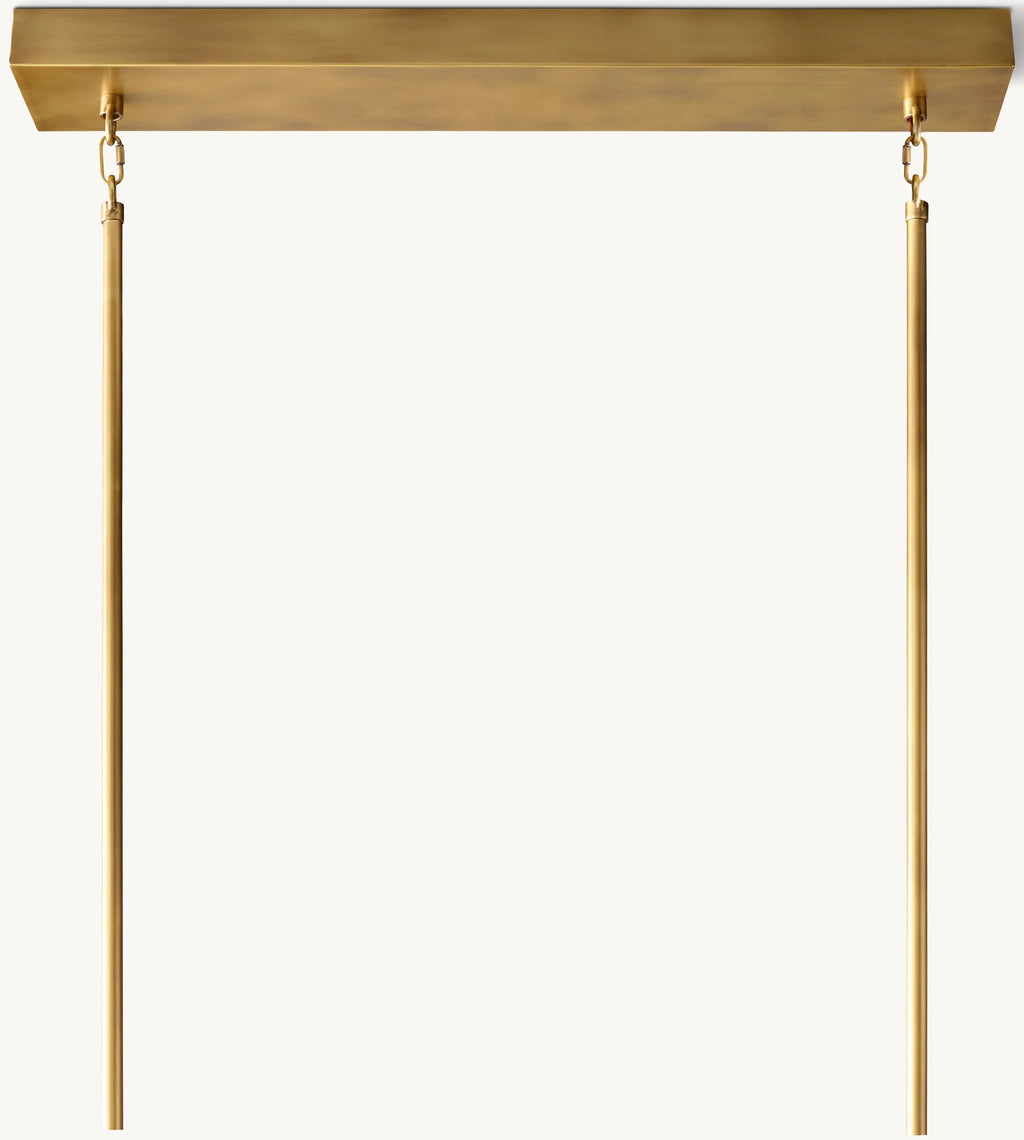 54 Inch Hexagonal Crystal Linear Chandelier – Arcachon