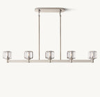 54 Inch Crystal Linear Candle Chandelier - Demaret
