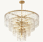 48 Inch Chain Crystal Tiered Chandelier - Marignan
