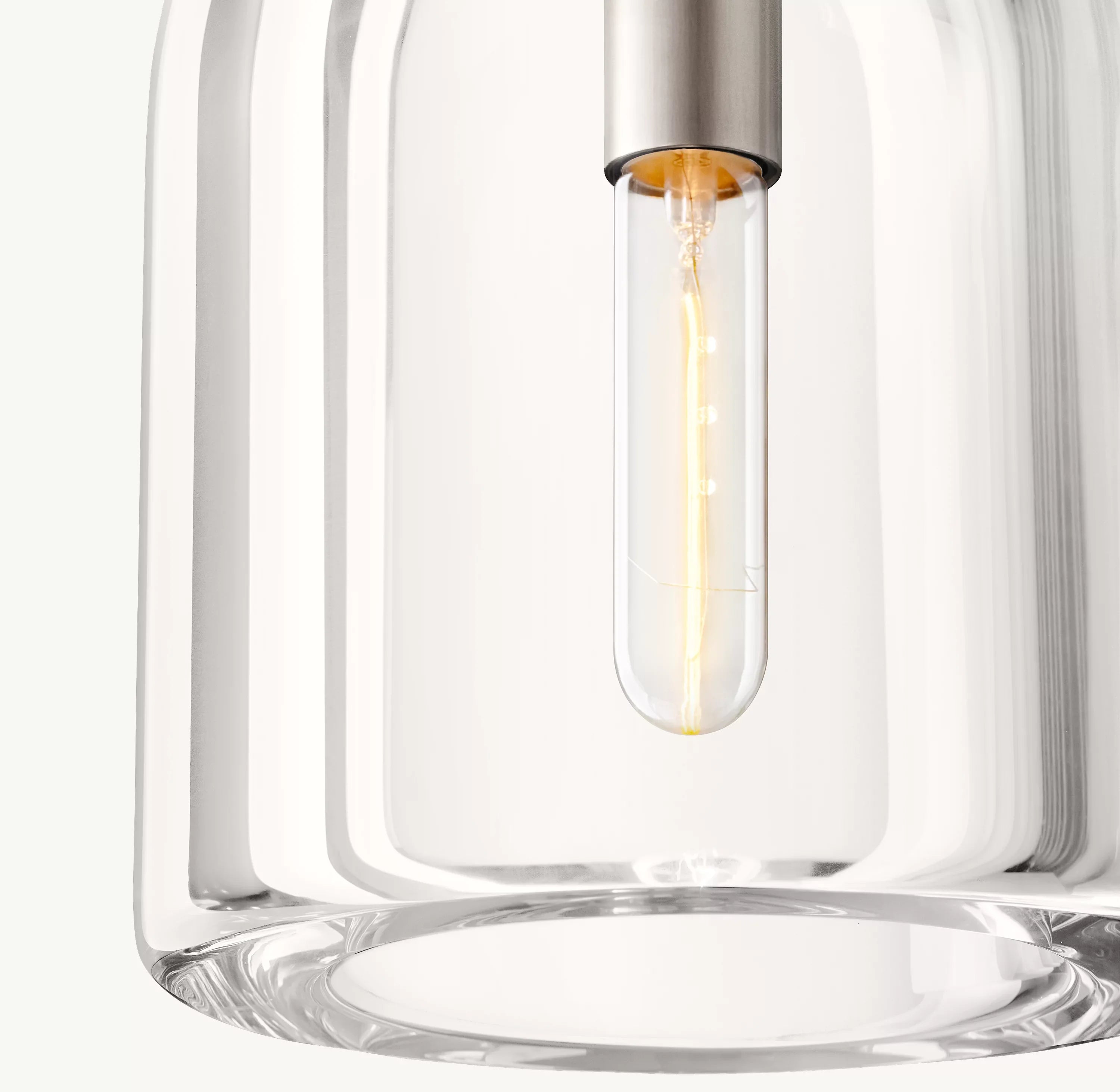 10 Inch Cloche Crystal Pendant Light - Botanist