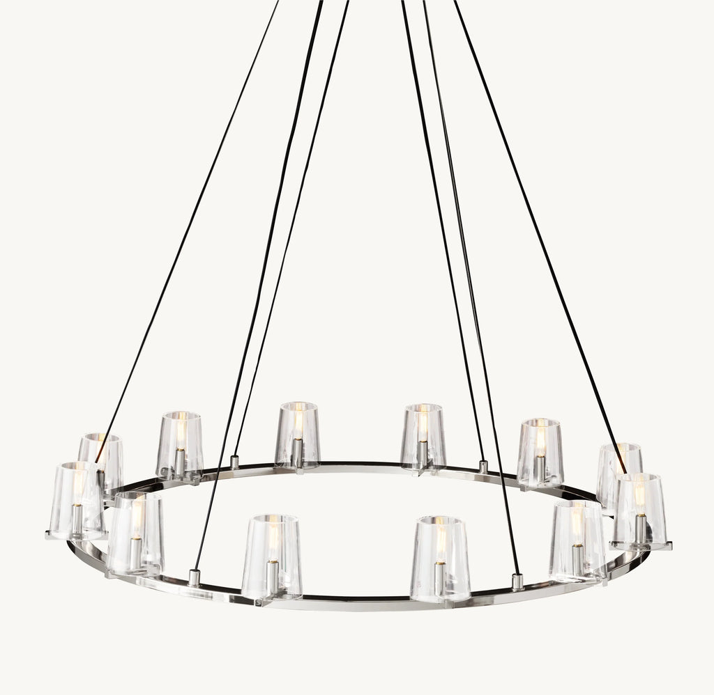 48 Inch Hurricane Candle Ring Chandelier - Pauillac
