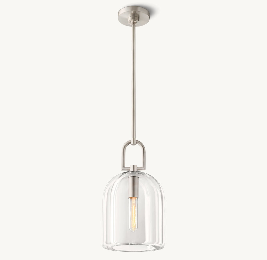 5 Inch Cloche Crystal Pendant Light - Botanist