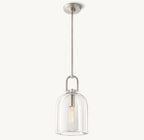 5 Inch Cloche Crystal Pendant Light - Botanist