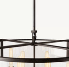 55 Inch Glass Drum Chandelier - Beckman