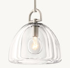 7 Inch Dome Crystal Pendant Light - Botanist