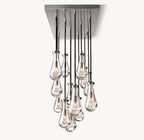 54 Inch Raindrop Linear Chandelier – Ava