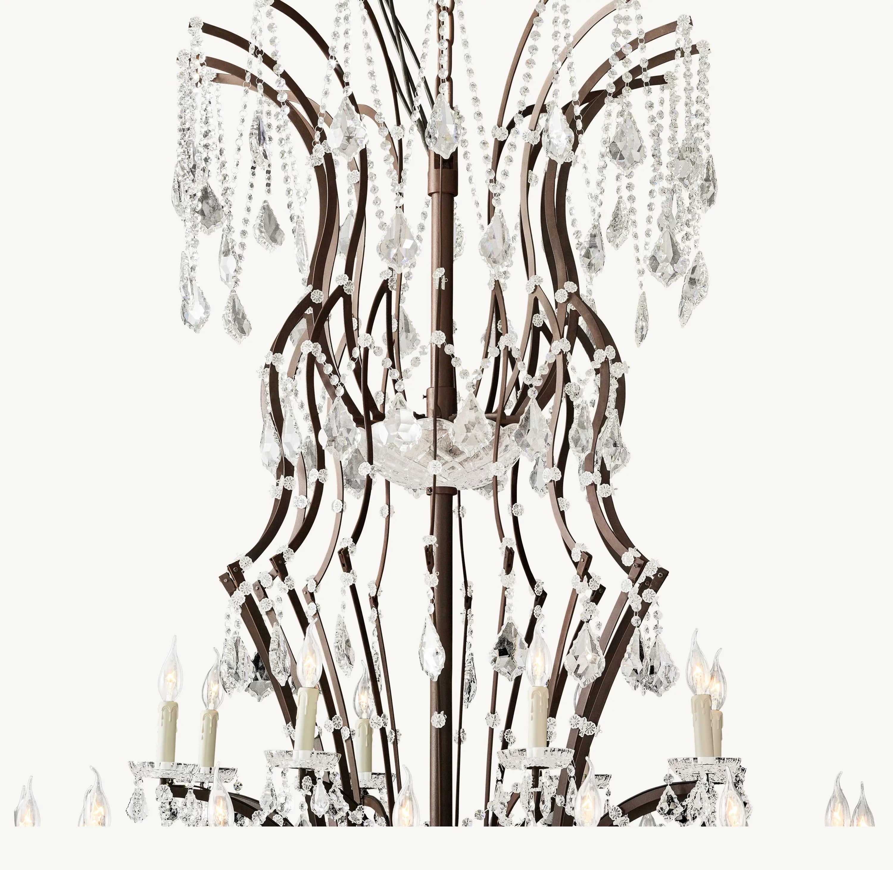 101 Inch Candelabra Crystal Chandelier - Rococo