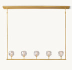 48 Inch Crystal Linear Chandelier – Boule