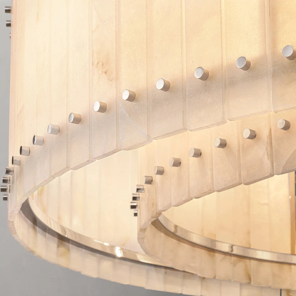 60 Inch Alabaster Round Chandelier - San Marco