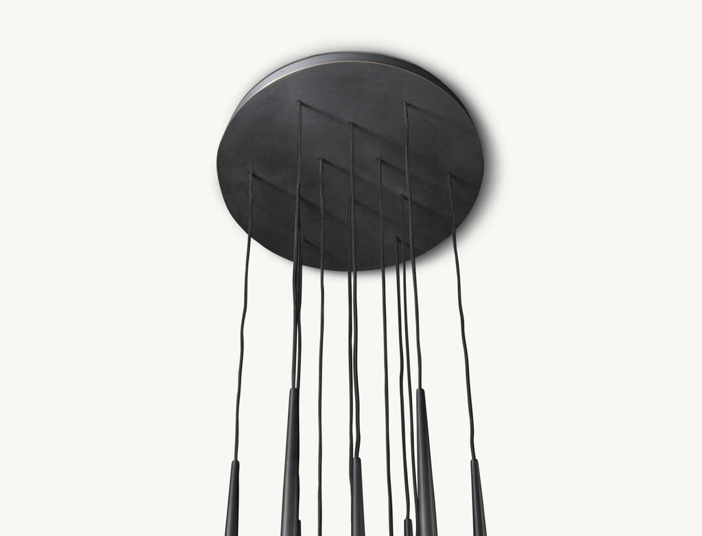 24 Inch Pin Cascading Round Chandelier - Aquitaine