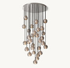 30 Inch Smoked Crystal Cluster Chandelier – Boule