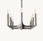 54 Inch Forged Candlestick Linear Chandelier - Thaddeus