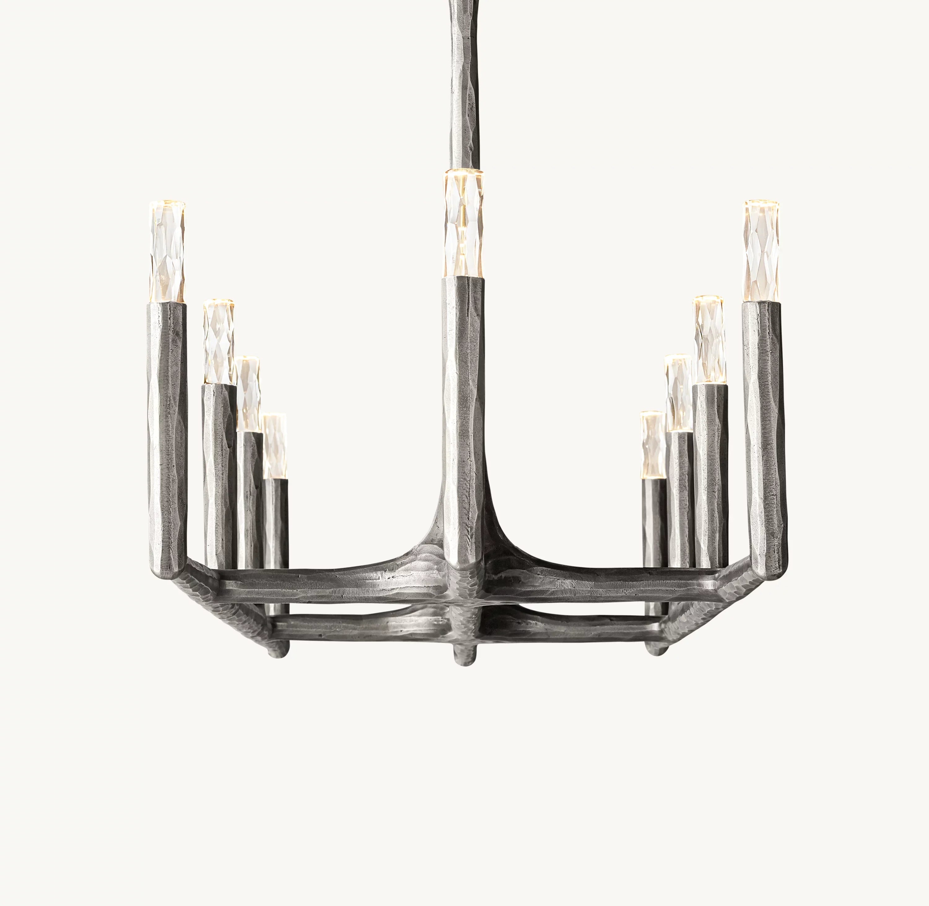 54 Inch Forged Candlestick Linear Chandelier - Thaddeus