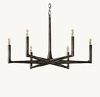 36 Inch Forged Candlestick Chandelier - Thaddeus