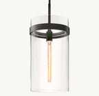 10 Inch Cylindrical Glass Pendant Light - Ravelle