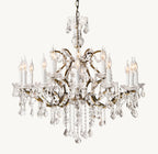 33 Inch Candelabra Crystal Chandelier - Rococo
