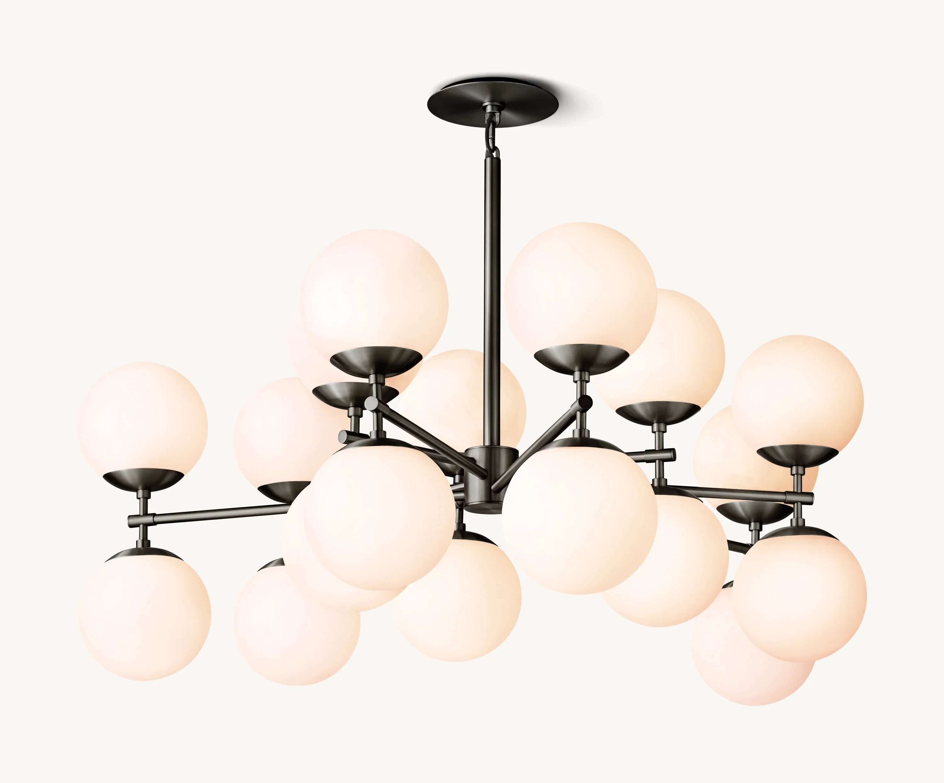 51 Inch Alabaster Bubble Chandelier - Cirque