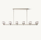 72 Inch Crystal Double Linear Candle Chandelier - Demaret